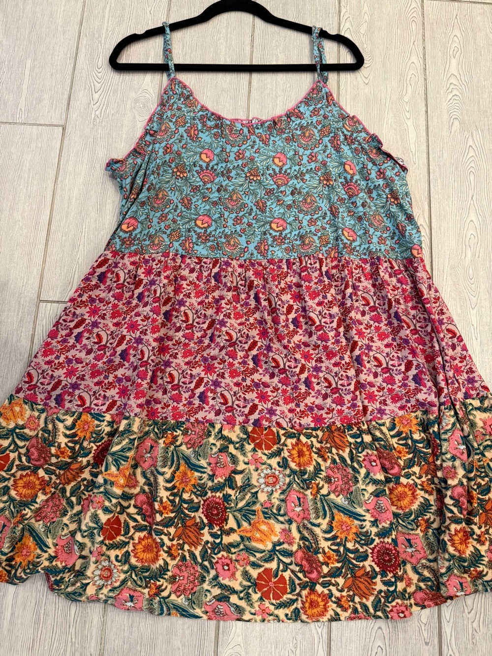 NAtural Life Tiered Floral Mini Sun Dress